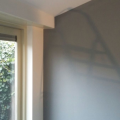 kamer voorzien van nieuw stukwerk afgewerkt met Sigma Clean Matt